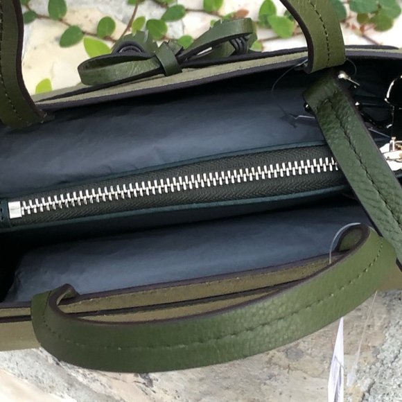 NWT kate spade Sm Hayes Satchel&wallet olive green - Picture 4 of 7